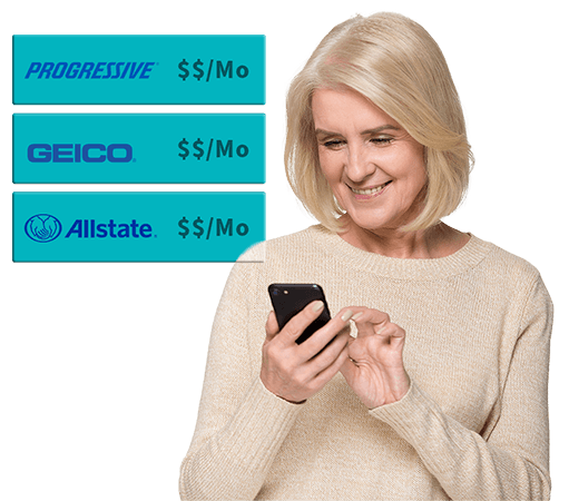 Man comparing auto insurance rates